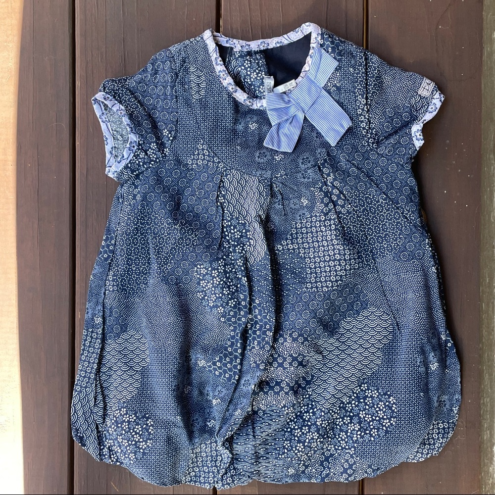 IKKS Blue Print Dress